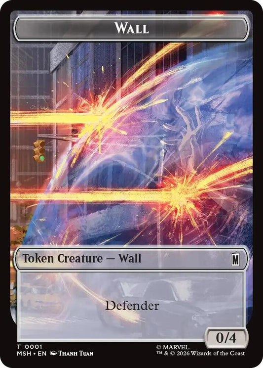 Wall Alien Double Sided Token 1 // 11 (Marvel Super Heroes)  - Foil