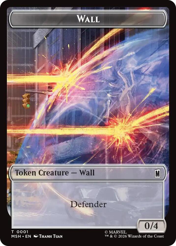 Wall Moloid Double Sided Token 1 // 13 (Marvel Super Heroes) 