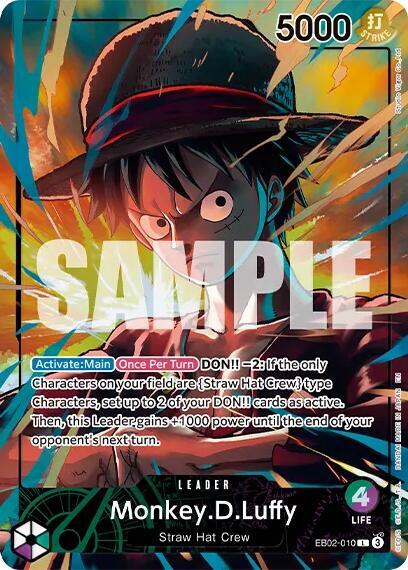 Monkey.D.Luffy (Official Playmat Limited Edition Vol.5) EB02-010 (One Piece Promotion Cards)  - Foil