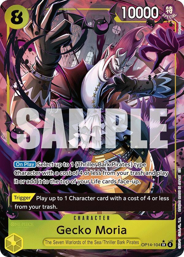 Gecko Moria OP14-104 (The Azure Sea's Seven)  - Alternate Art Foil