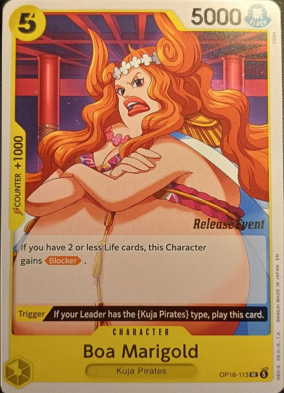 Boa Marigold OP16-113 (The Time of Battle Release Event Cards) 