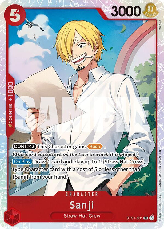 Sanji ST31-001 (Starter Deck 31: RED Monkey.D.Luffy)  - Foil