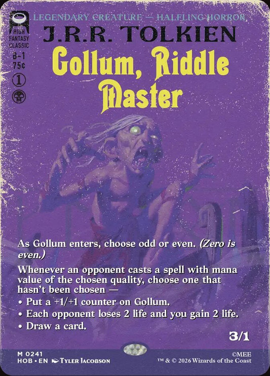 Gollum, Riddle Master 241 (The Hobbit)  - Borderless