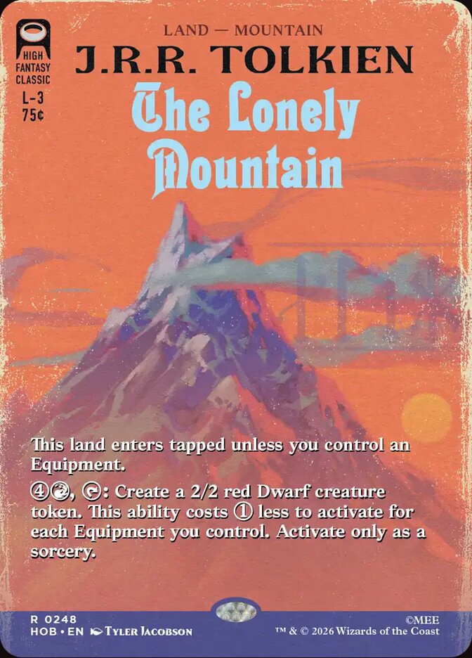 The Lonely Mountain 248 (The Hobbit)  - Borderless Foil