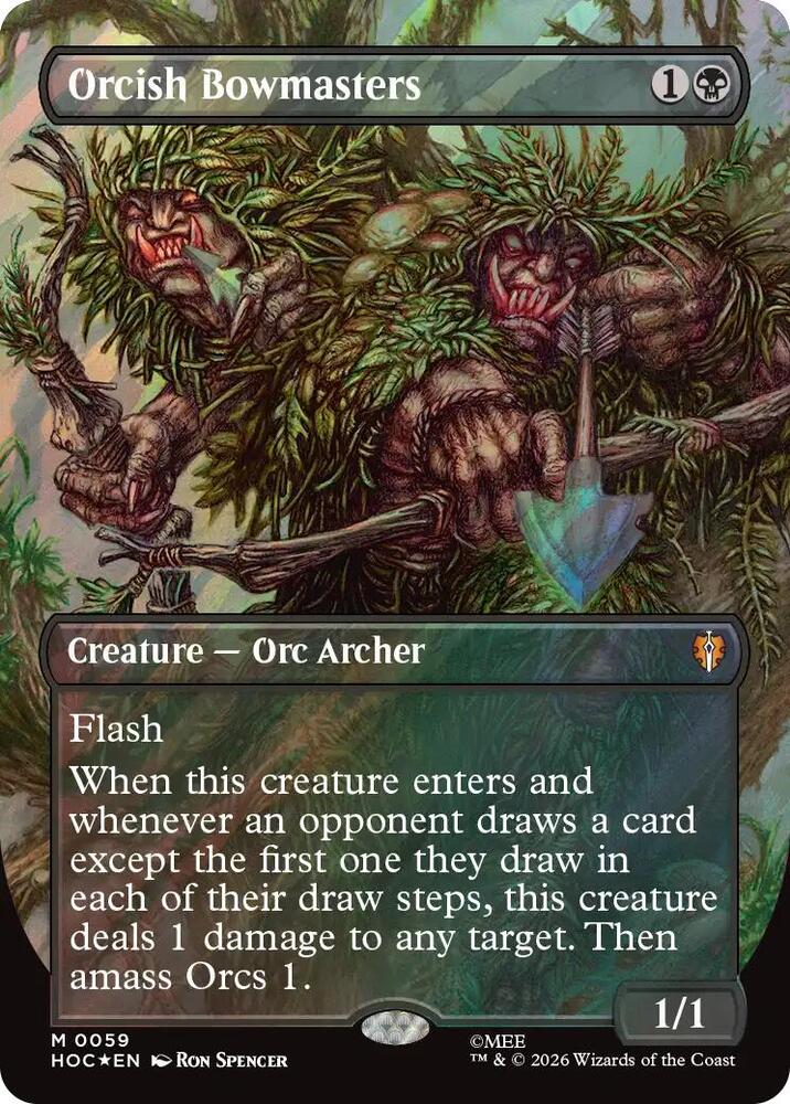 Orcish Bowmasters 59 (The Hobbit: Eternal-Legal)  - Borderless Surge Foil