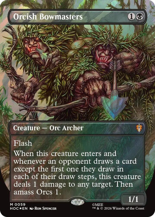 Orcish Bowmasters 59 (The Hobbit: Eternal-Legal)  - Borderless Surge Foil