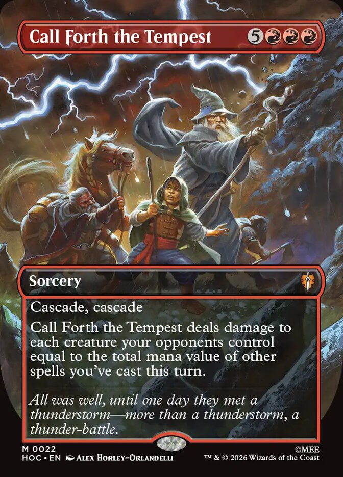 Call Forth the Tempest 22 (The Hobbit: Eternal-Legal)  - Borderless Foil