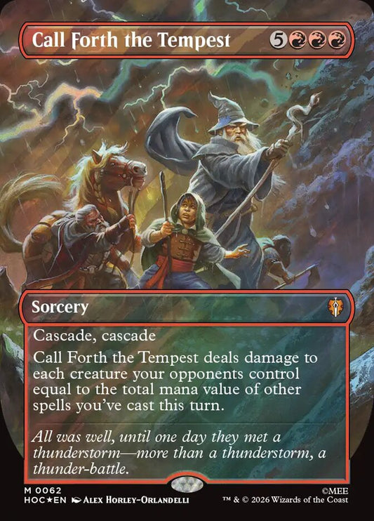 Call Forth the Tempest 62 (The Hobbit: Eternal-Legal)  - Borderless Surge Foil