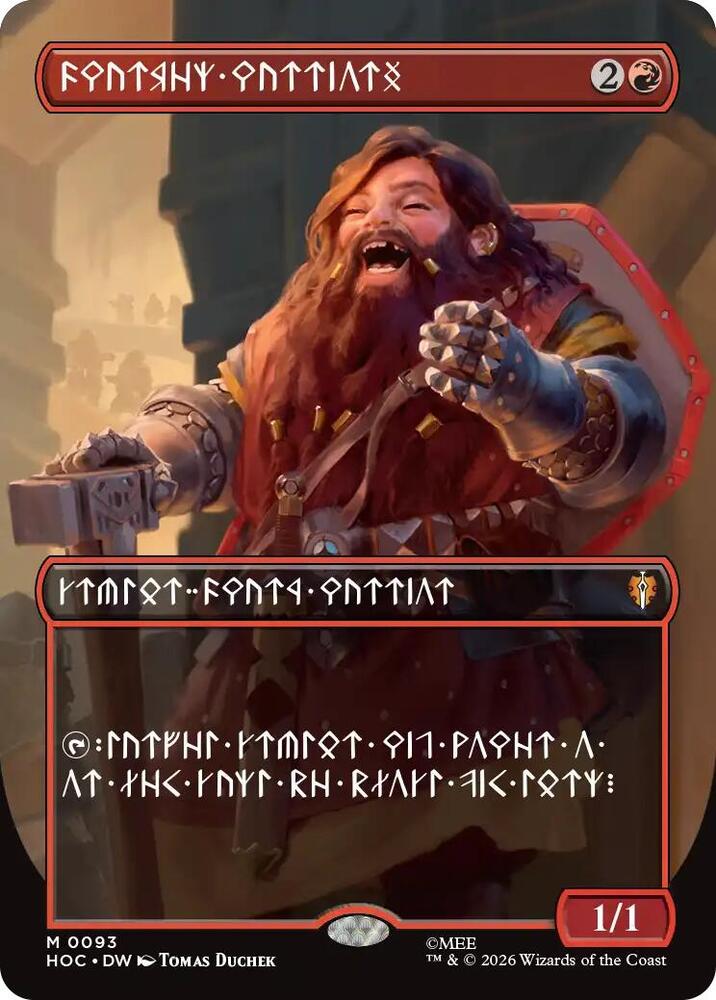 Dwarven Warriors 93 (The Hobbit: Eternal-Legal)  - Borderless Foil