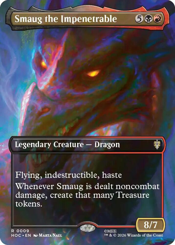 Smaug, the Impenetrable 9 (The Hobbit: Eternal-Legal)  - Borderless Foil