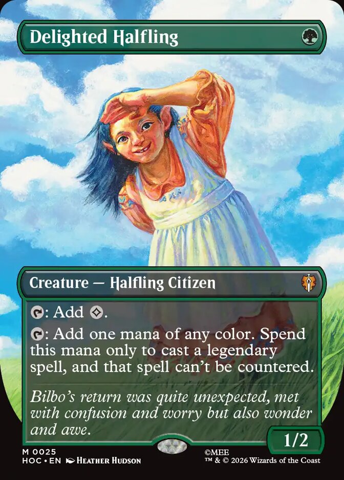 Delighted Halfling 25 (The Hobbit: Eternal-Legal)  - Borderless Foil