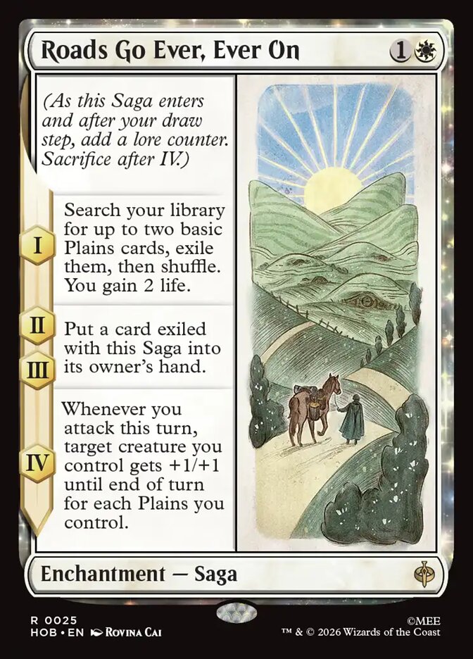 Roads Go Ever, Ever On 25 (The Hobbit)  - Foil