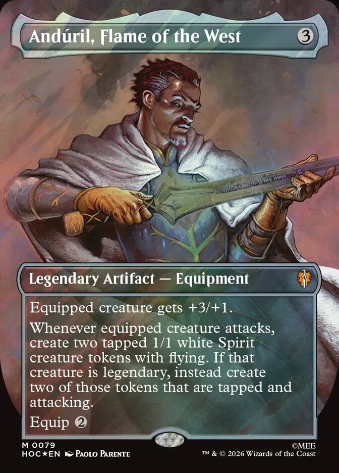 Andúril, Flame of the West 79 (The Hobbit: Eternal-Legal)  - Borderless Surge Foil