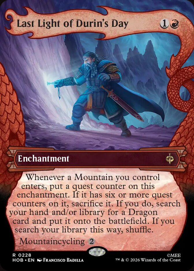 Last Light of Durin's Day 228 (The Hobbit)  - Showcase Foil