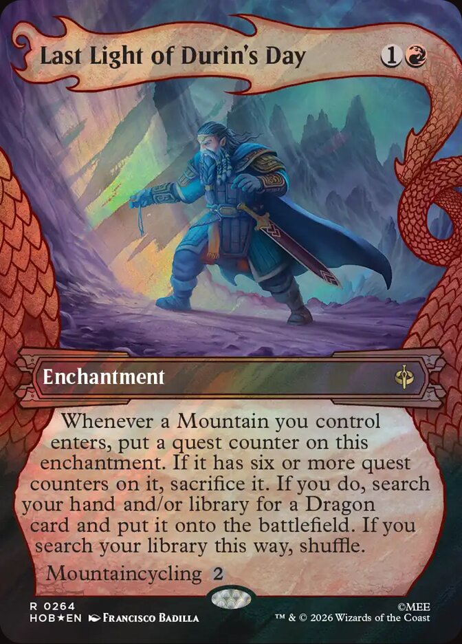 Last Light of Durin's Day 264 (The Hobbit)  - Showcase Surge Foil