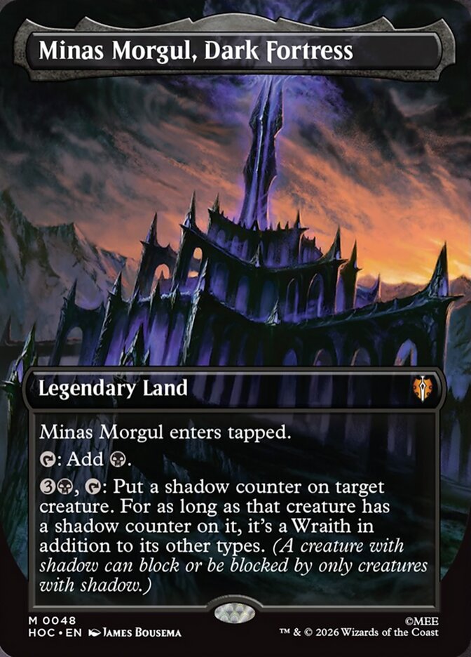 Minas Morgul, Dark Fortress 48 (The Hobbit: Eternal-Legal)  - Borderless Foil