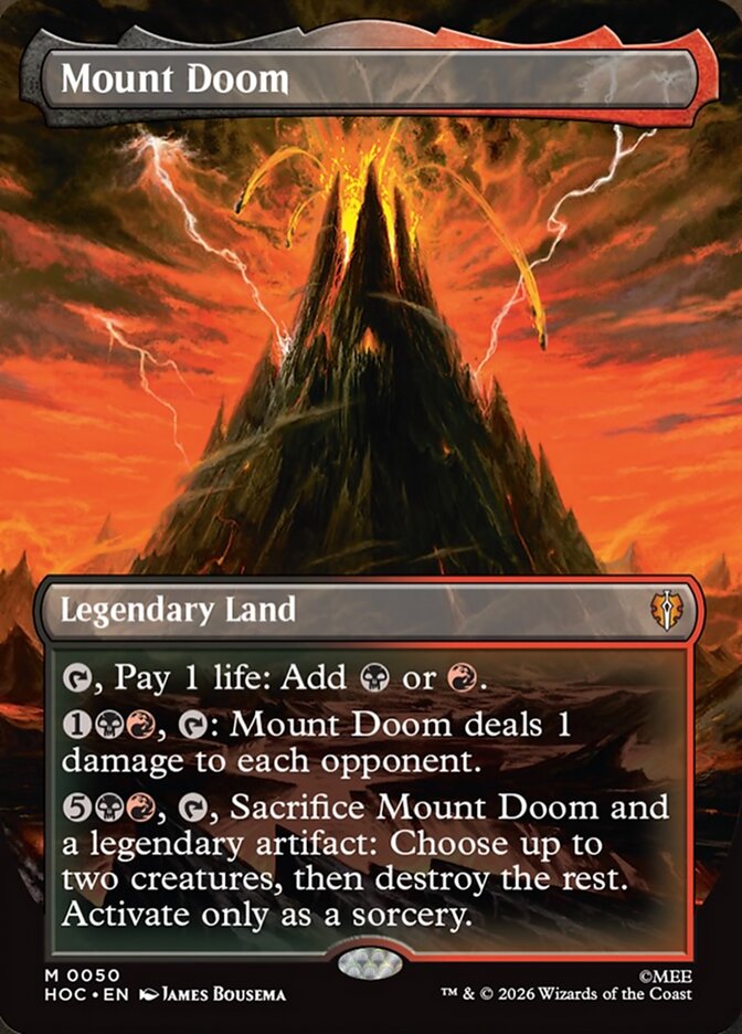 Mount Doom 50 (The Hobbit: Eternal-Legal)  - Borderless Foil