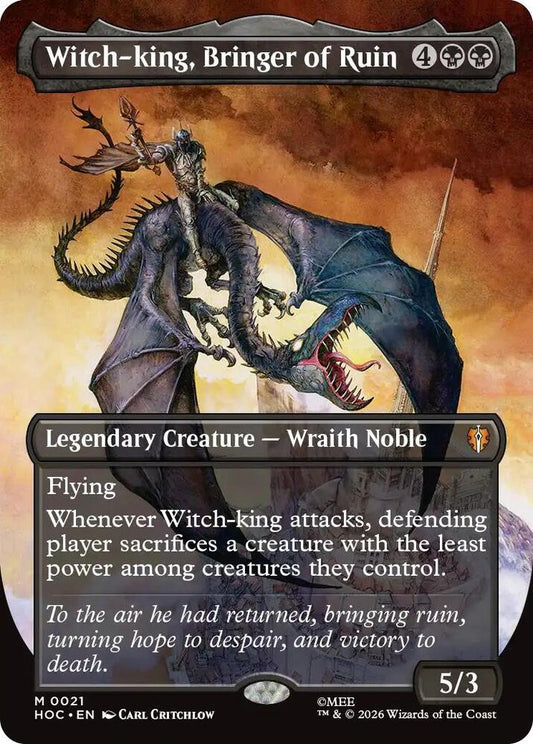 Witch-king, Bringer of Ruin 21 (The Hobbit: Eternal-Legal)  - Borderless Foil