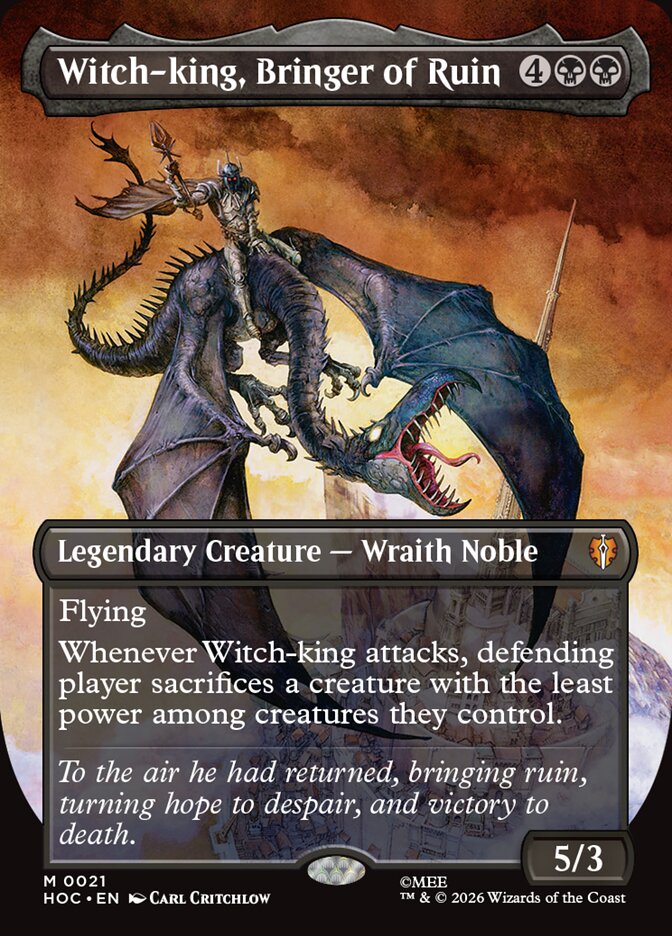 Witch-king, Bringer of Ruin 21 (The Hobbit: Eternal-Legal)  - Borderless