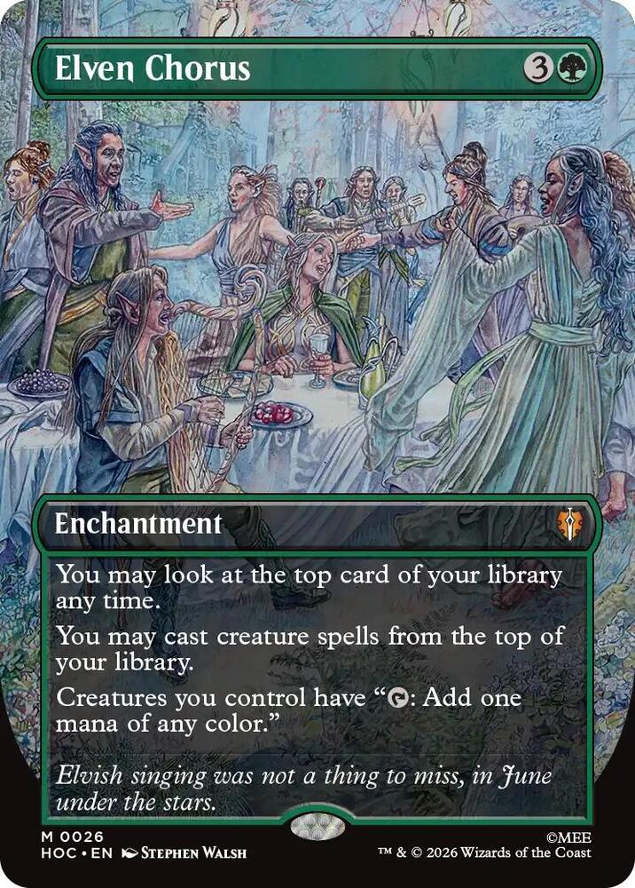 Elven Chorus 26 (The Hobbit: Eternal-Legal)  - Borderless Foil