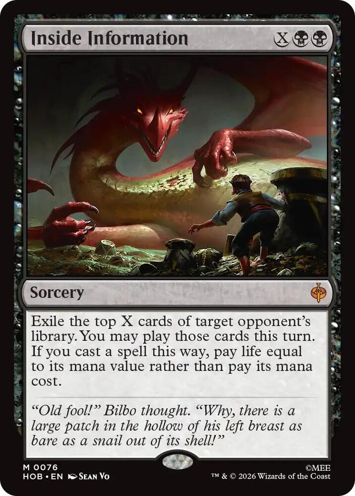 Inside Information 76 (The Hobbit)  - Foil