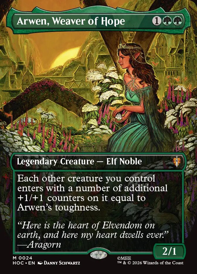 Arwen, Weaver of Hope 24 (The Hobbit: Eternal-Legal)  - Borderless Foil
