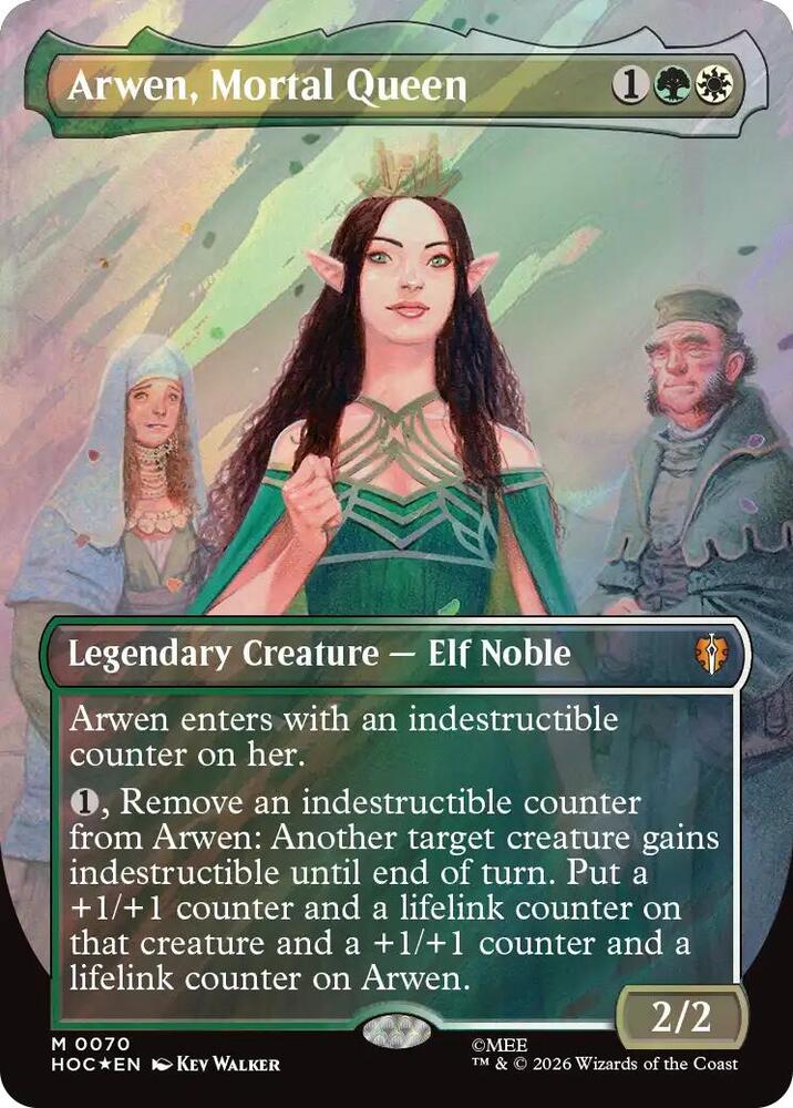 Arwen, Mortal Queen 70 (The Hobbit: Eternal-Legal)  - Borderless Surge Foil