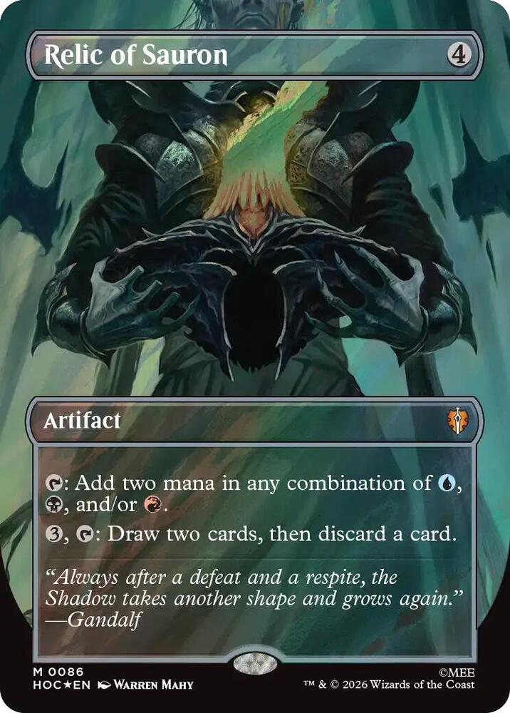 Relic of Sauron 86 (The Hobbit: Eternal-Legal)  - Borderless Surge Foil