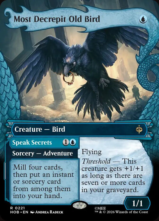 Most Decrepit Old Bird // Speak Secrets 221 (The Hobbit)  - Showcase Foil