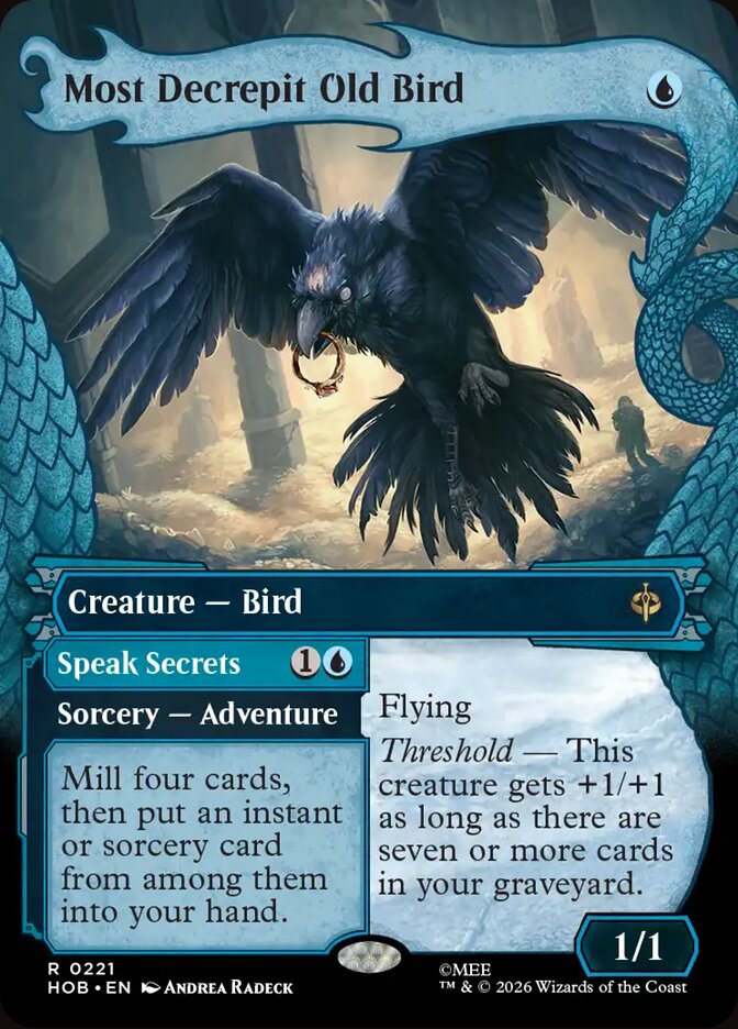 Most Decrepit Old Bird // Speak Secrets 221 (The Hobbit)  - Showcase Foil