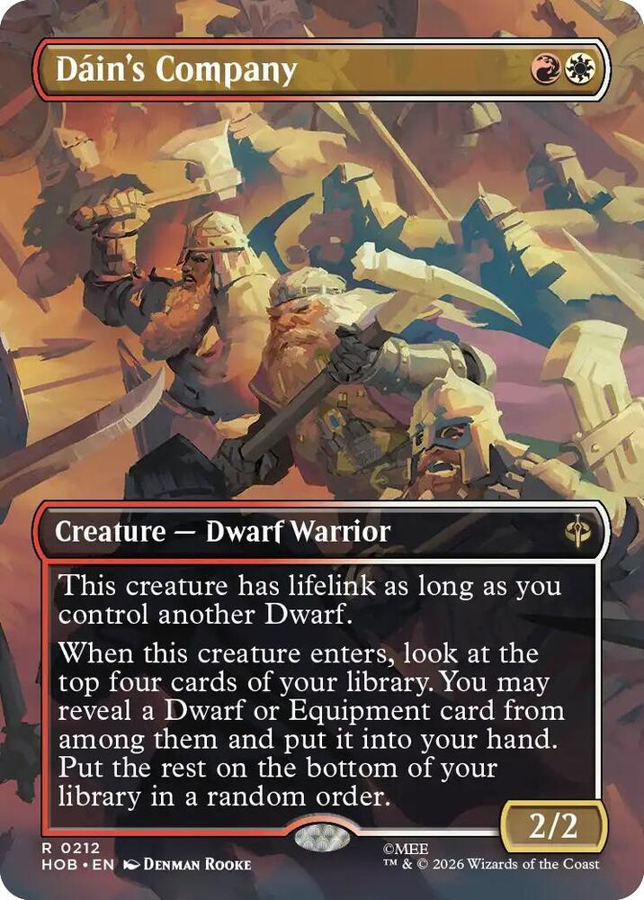 Dain's Company 212 (The Hobbit)  - Borderless Foil