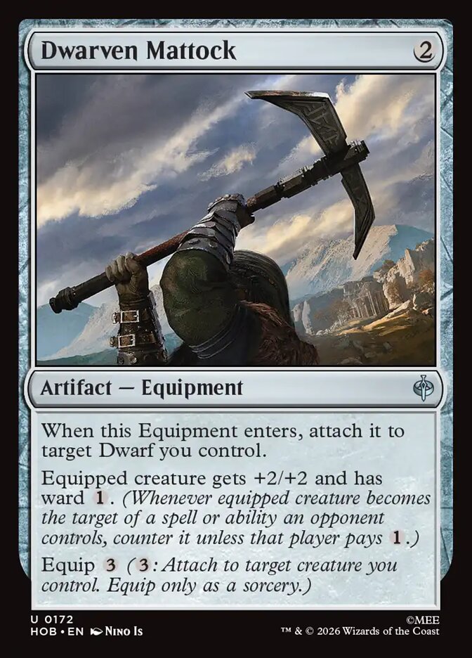 Dwarven Mattock 172 (The Hobbit)  - Foil