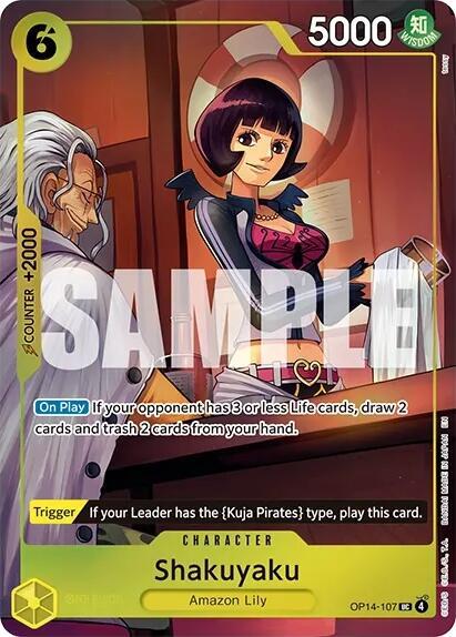 Shakuyaku One Piece Card Game Illustration Box Vol 7 OP14-107 (One Piece Promotion Cards)  - Foil