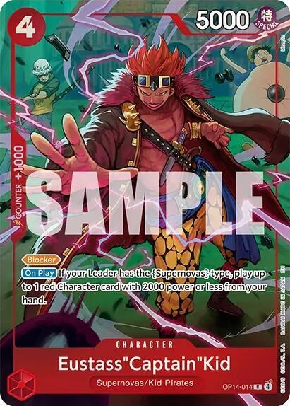 EustassCaptainKid One Piece Card Game Illustration Box Vol 8 OP14-014 (One Piece Promotion Cards)  - Foil