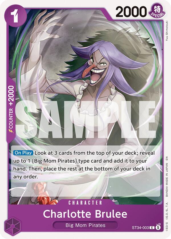 Charlotte Brulee ST34-003 (Starter Deck 34: PURPLE Charlotte Katakuri) 