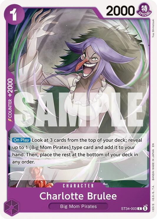 Charlotte Brulee ST34-003 (Starter Deck 34: PURPLE Charlotte Katakuri) 
