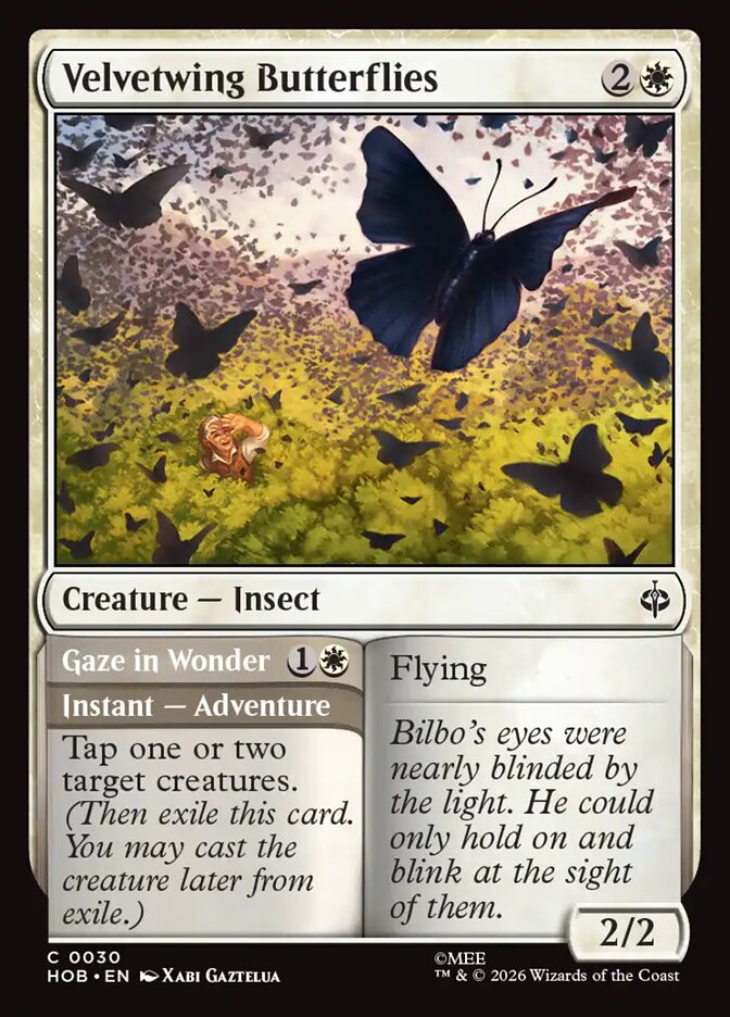 Velvetwing Butterflies // Gaze in Wonder 30 (The Hobbit)  - Foil