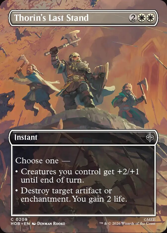 Thorin's Last Stand 209 (The Hobbit)  - Foil
