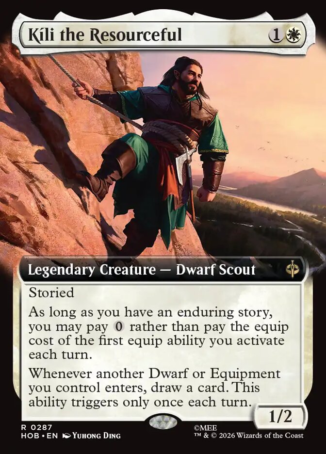 Kíli the Resourceful 287 (The Hobbit)  - Extended Art Foil
