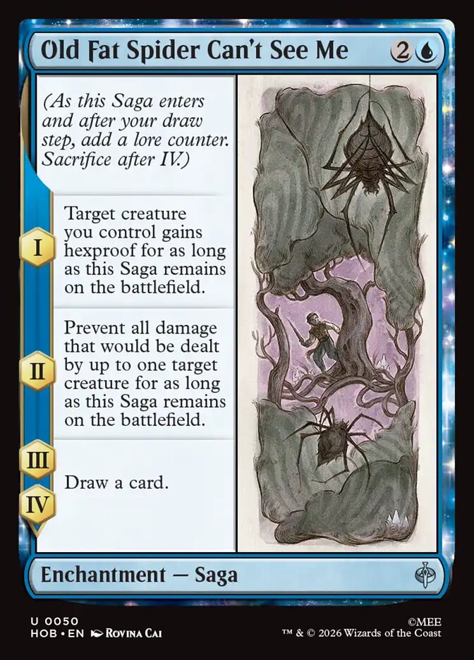 Old Fat Spider Can't See Me 50 (The Hobbit)  - Foil