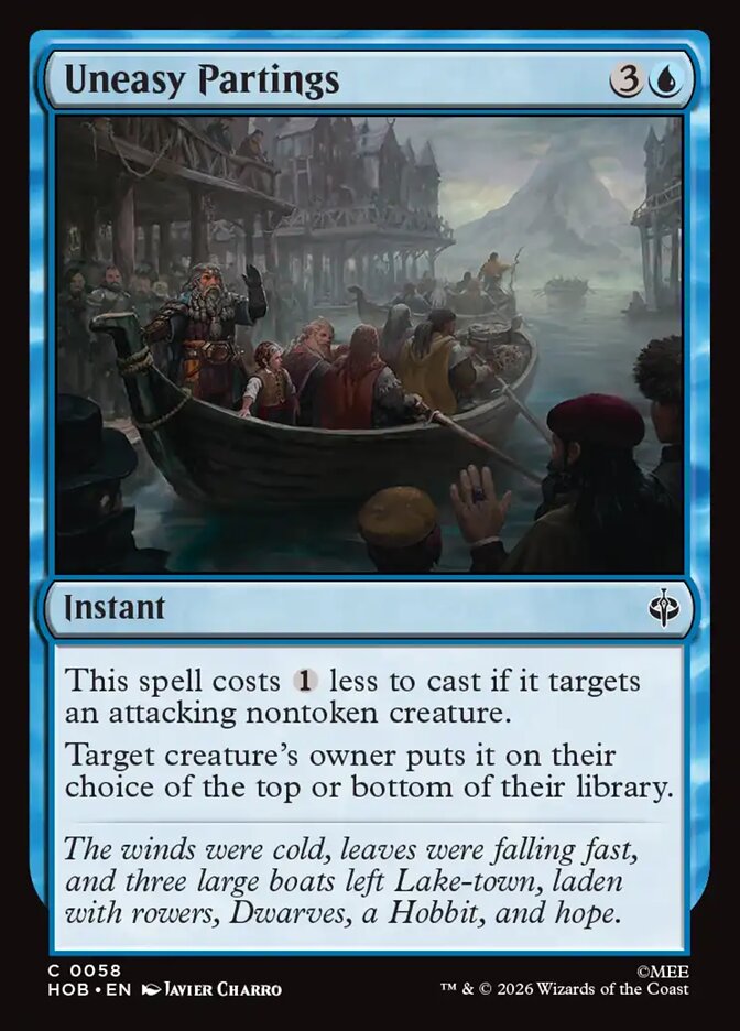 Uneasy Partings 58 (The Hobbit)  - Foil
