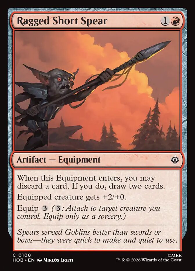 Ragged Short Spear 108 (The Hobbit)  - Foil