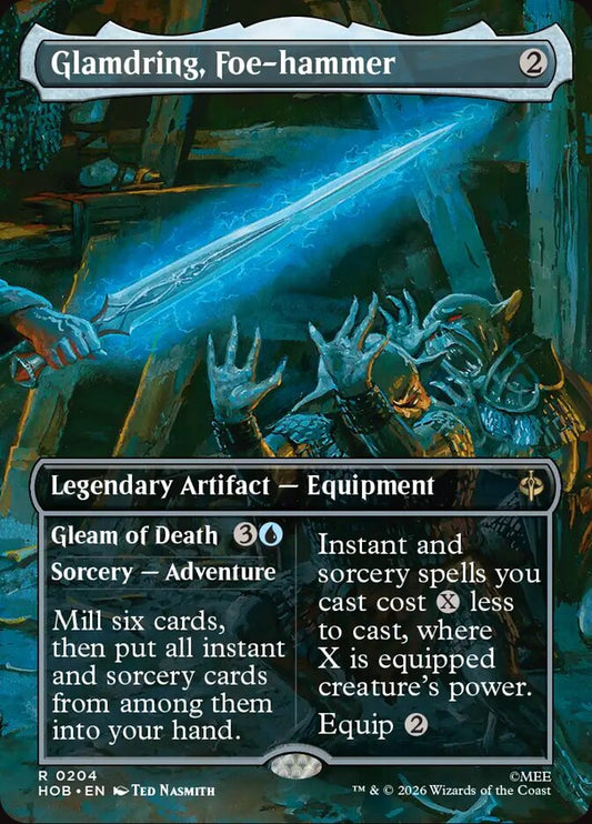 Glamdring, Foe-hammer // Gleam of Death 204 (The Hobbit)  - Borderless