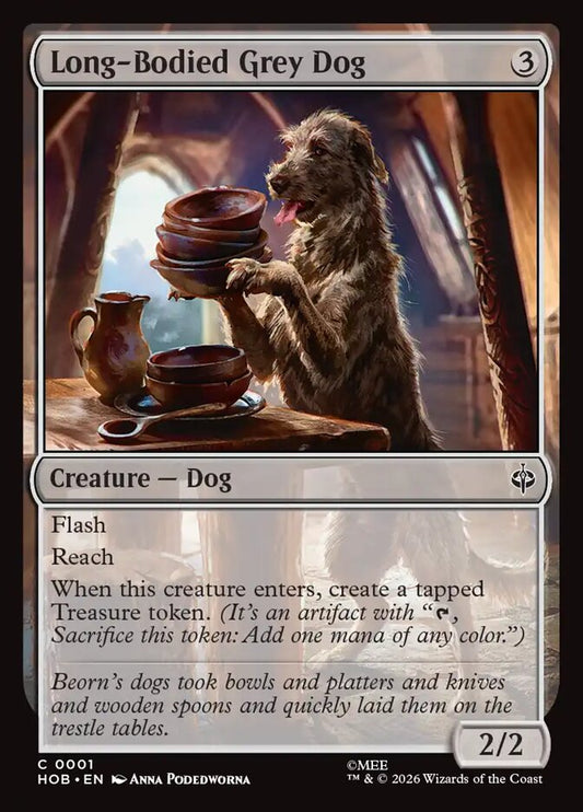 Long-Bodied Grey Dog 1 (The Hobbit) 