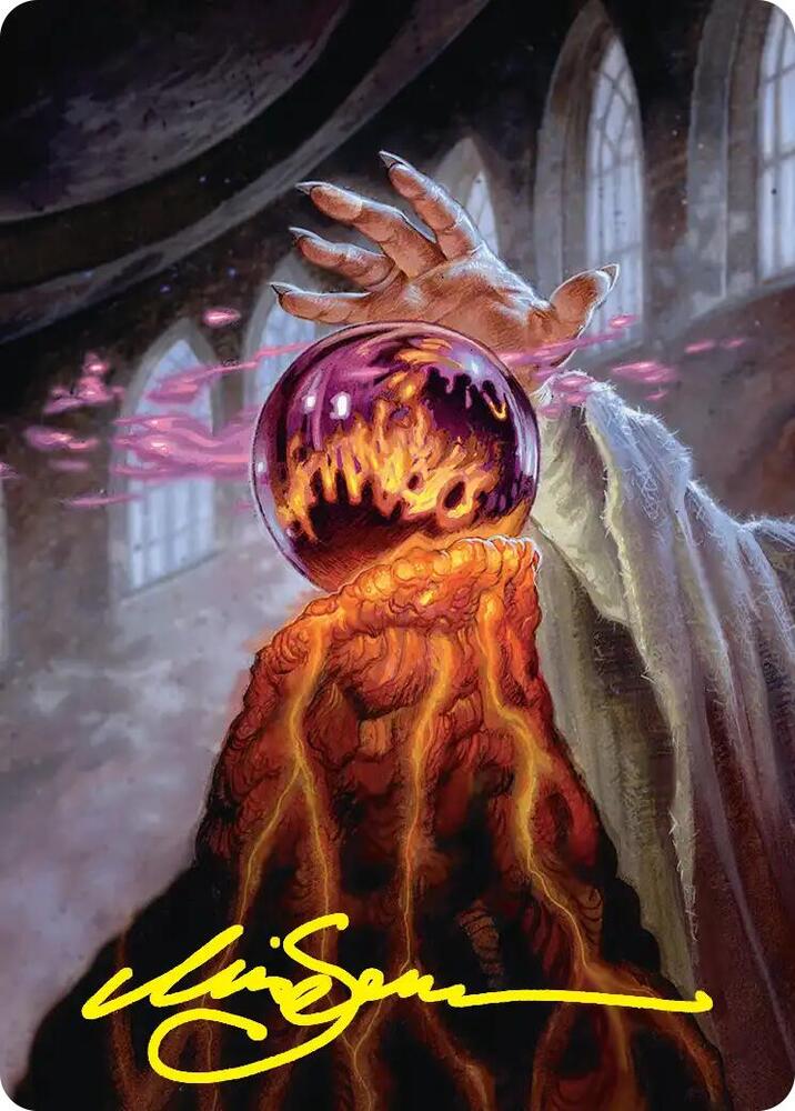 Palantir of Orthanc Art Card Gold Stamped Signature 37 (Art Series: The Hobbit) 