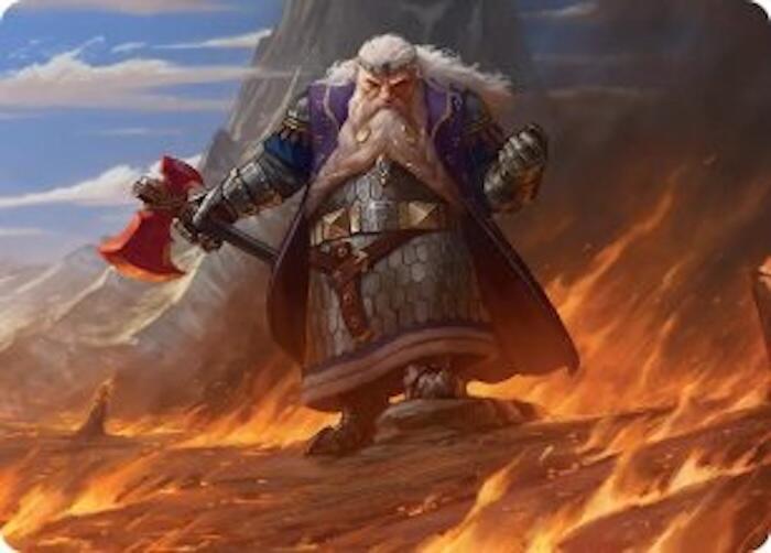 Dain of the Ancient Halls Art Card 48 (Art Series: The Hobbit) 