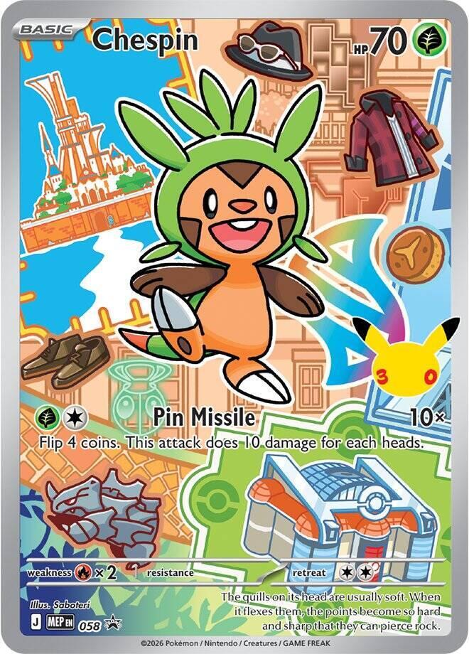 Chespin 058 058 (First Partner Collection 2026)  - Holofoil