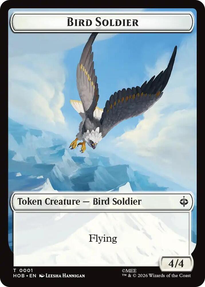Bird Soldier Axe Double Sided Token 1 // 10 (The Hobbit)  - Foil