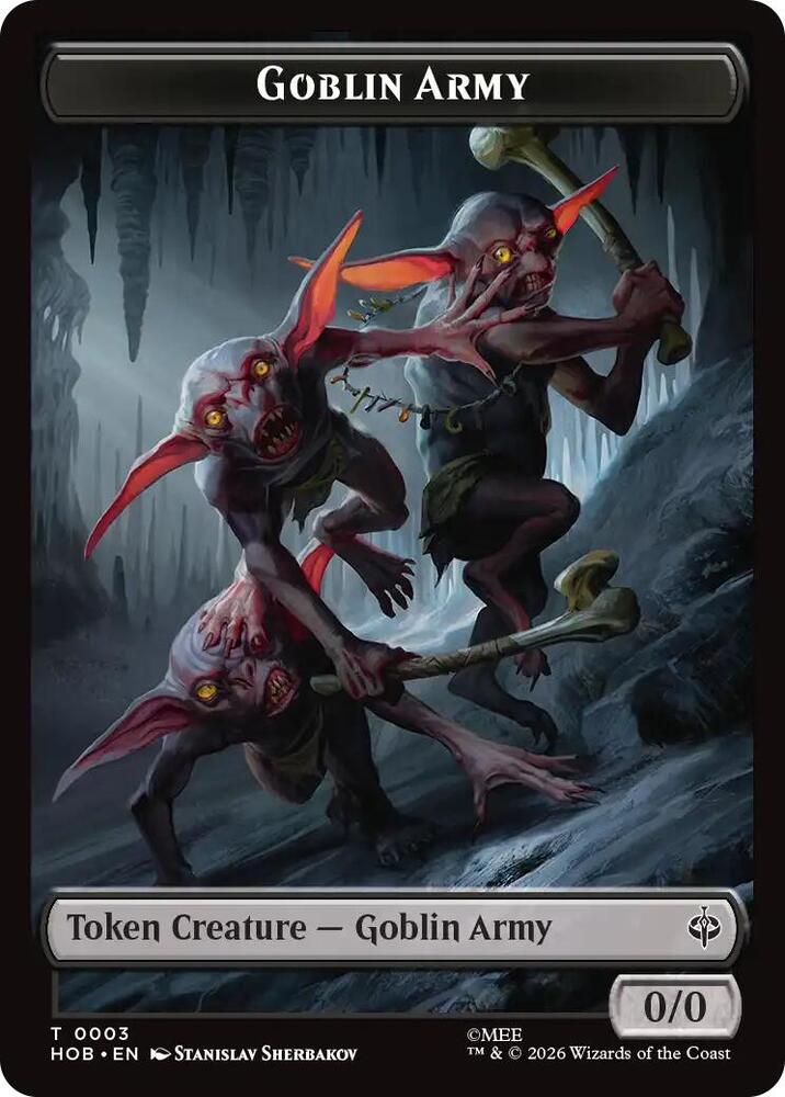 Goblin Army 0003 Wolf Double Sided Token 3 // 9 (The Hobbit) 