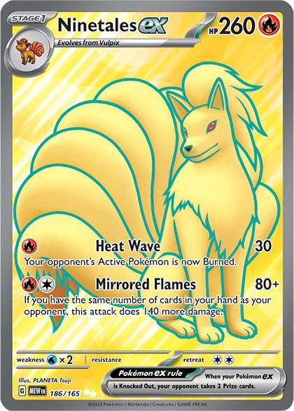 Ninetales ex 186 165 186/165 (SV: Scarlet & Violet 151)  - Holofoil